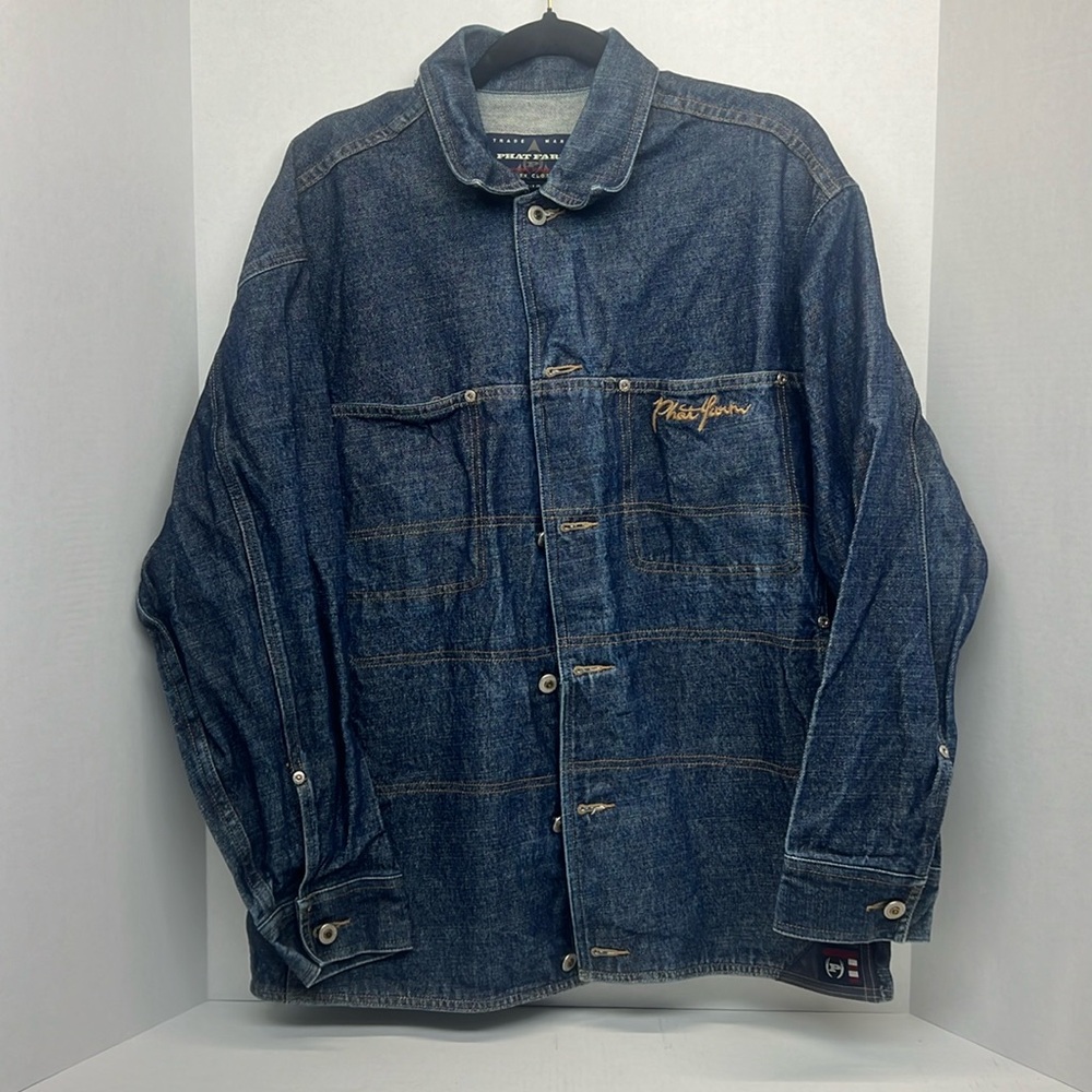 Vintage Phat Farm 100% Cotton Denim Jacket